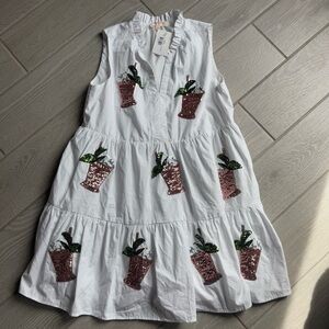 Peach Love California Derby Day Sequin Dress